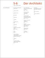 Der Architekt 5-6/2006
