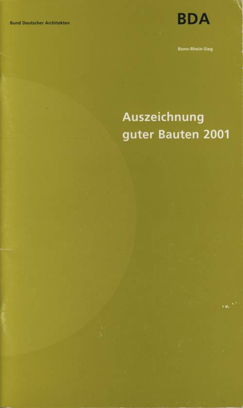 BDA Auszeichnung guter Bauten 2001