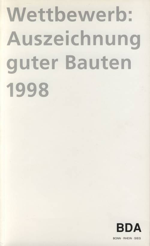 BDA - Auszeichnung guter Bauten 1998